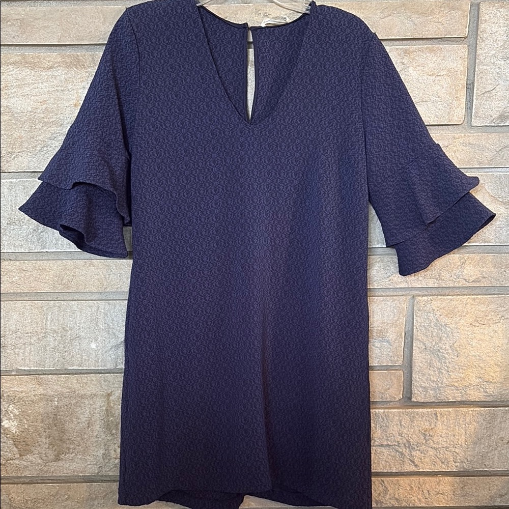 Lush Deep Blue Textured Dress